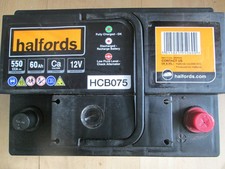 Halfords 12volt car battery