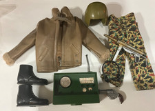 Vintage Action Man US Tank Commander scout car outfit Radio 12” figure Palitoy