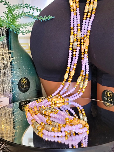 Set crystal waist beads - 3,