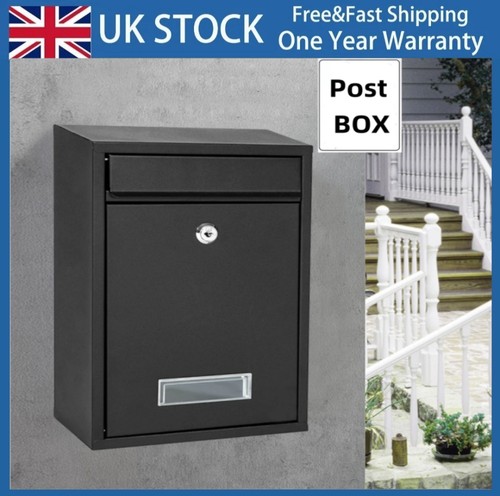 Sleek metal post box durable - sleek, box,
