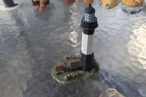 Vintage lighthouse ornament - lighthouse, x2