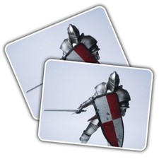 2x Vinyl Sticker Cool Medieval