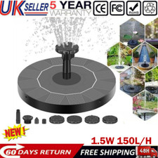 Solar Panel Powered Water Feature Pump Garden Pool Pond Aquarium Fountain Decor