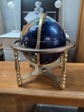 Table Top World Globe Lapis