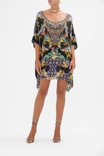 CAMILLA Meet Me In Marchesa Short Round Neck Kaftan One Size RRP $579
