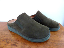 FITFLOP GEN FF suede clogs mules EU37 UK4 olive khaki green