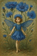 Enchanting Flower Fairy Art Prints Vintage Botanical Art Poster A4 Choose Design
