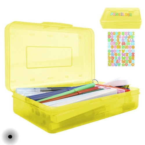 Plastic pencil box - pencil, box,