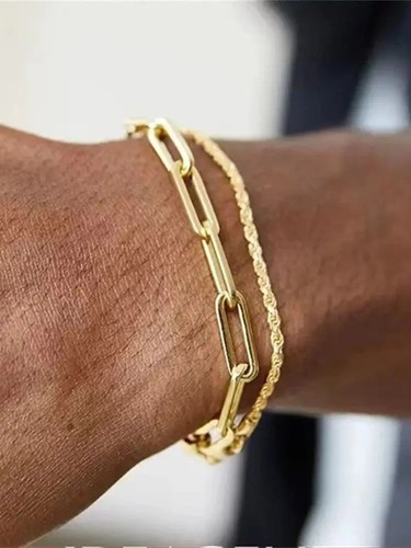 18k gold plated bracelet - plated,