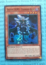 DESO-EN009 Destiny HERO - Diamond Dude Super Rare Yu-Gi-Oh Card 1st Edition New