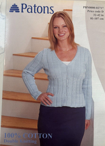 Patons cardigan with waist - with,