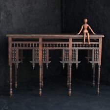 Late 19th century hand carved Syrian side table