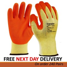240 PAIRS LATEX COATED ORANGE