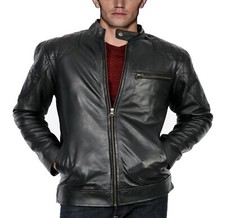 Mens Leather Jacket Designer J