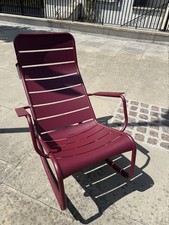Fermob Luxembourg Rocking Chair In Black Cherry