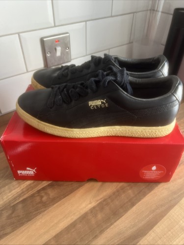 Black leather puma clyde - , |