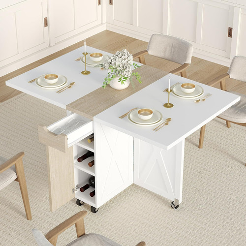 Folding dining table - table, with
