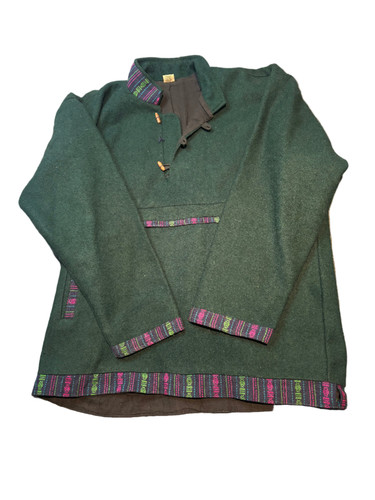 Woollen vintage overshirt - woollen,