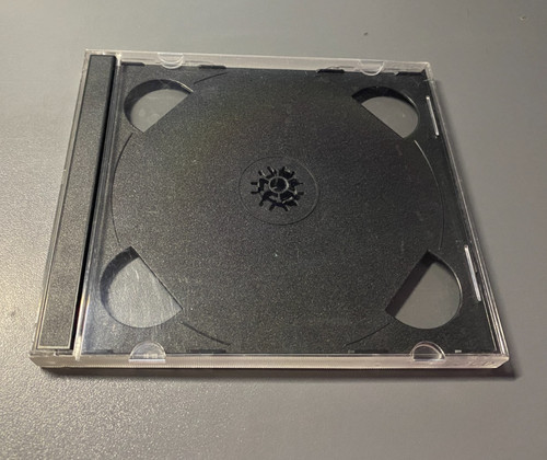 Black clear double case - cd,