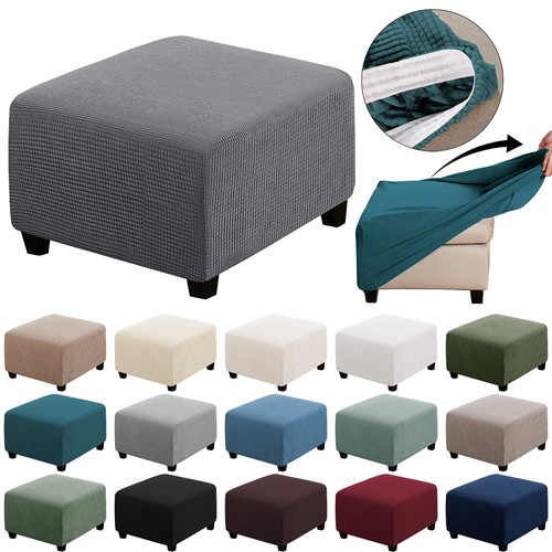 Square footstool jacquard - square,
