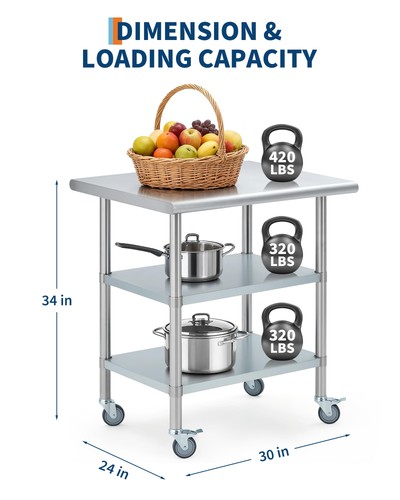 Shelf stainless steel work - stainless,