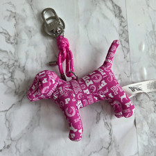 Victoria's Secret PINK Mini Backpack Mini Dog Keychain Bag Charm - Multicolor