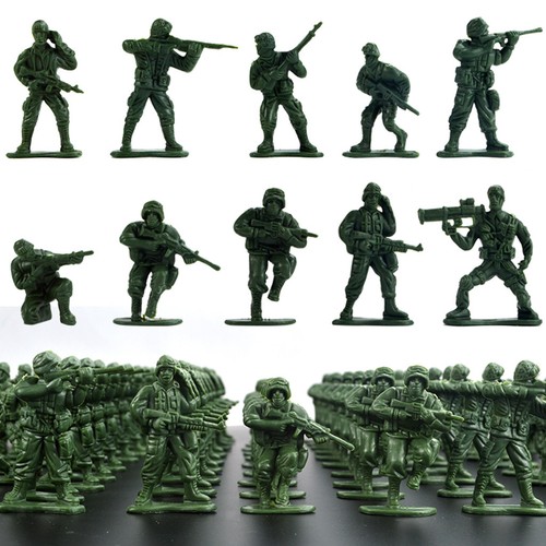 100x 5cm soldier army - 100x,
