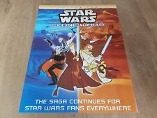 STAR WARS CLONE WARS VOLUME ONE .. ORIGINAL rare 2006 MOVIE POSTER 19 yrs old