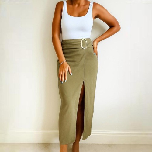 Zara light khaki sarong skirt - zara,