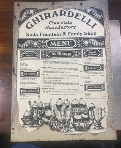 Vintage ghirardelli chocolate - vintage,