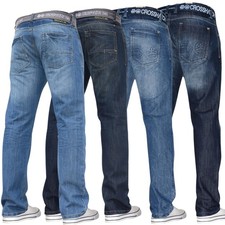 Crosshatch Straight Leg Jeans