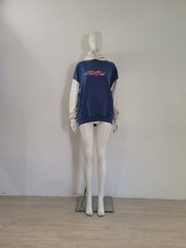 Childish Theme Park Hoodie Men's (L) Blue White Graphic Large Oversized TGF 50"