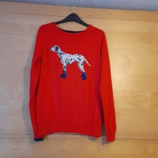 Joules Miranda Jumper Size 8 with Dalmation in Wellies..