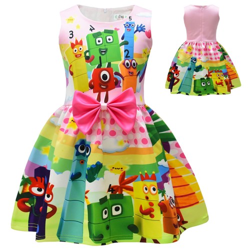 Girls number blocks bowknot - uk,