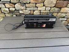 Vintage 1980's Sharp Model QT-242E(BK) Stereo Radio Cassette Recorder Boombox 