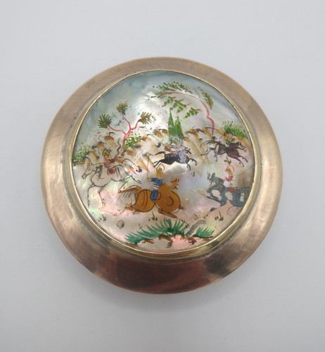 Persian snuff pill box - pill, powder