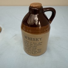 Wade Crawfords Scotch whisky Ceramic Water Whiskey Jug Pub Pitcher vtg. (B47)