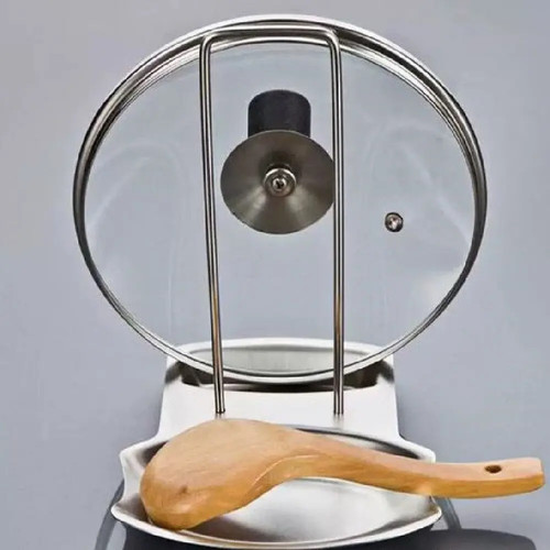 Stainless steel pot lid holder - pot,