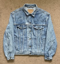 Levi's 70503 02 Light Wash Vintage Denim Button Up Trucker Jacket Mens Medium