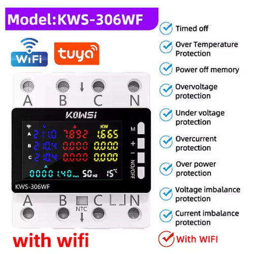 Phase wifi tuya energy - tuya,