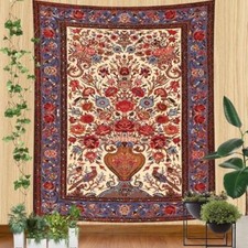 Vintage Boho Floral Tapestry