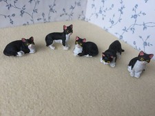 Dolls House CAT/CATS/Kitten/Kitty BLACK & WHITE 1:12 Scale Miniature Pet Animal