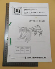 Lely  Lotus 300 Combi Parts List  Paperback Ley Industries NV