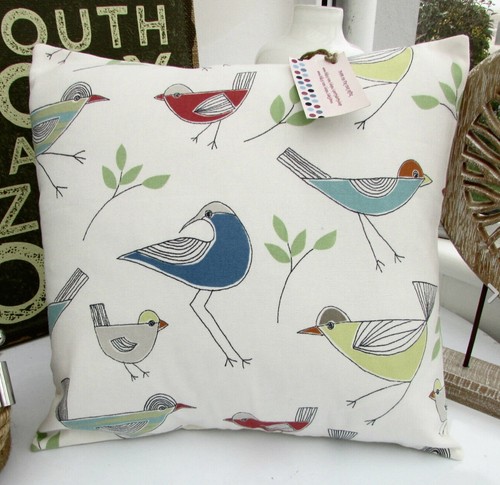Cushion cover stick bird - ,