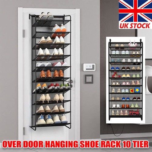 Pair over door hanging shoe - door,