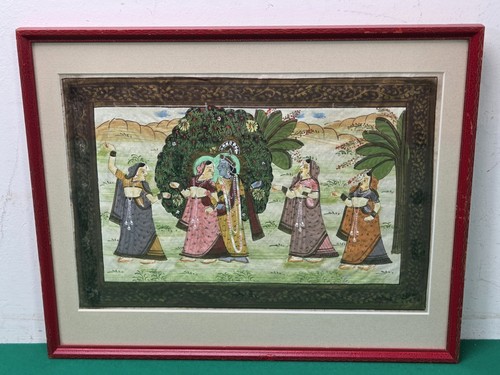Vintage framed krishna - vintage,