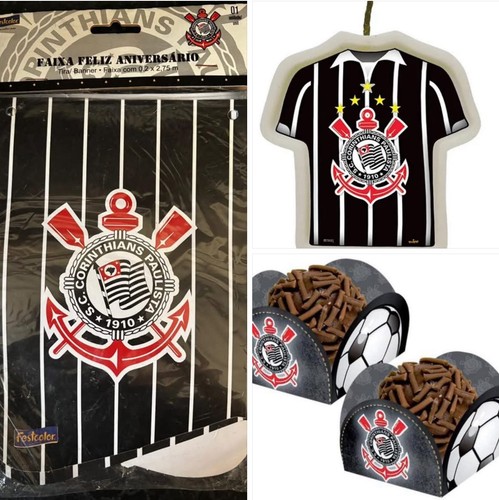 Kit festa corinthians - kit, corinthians.