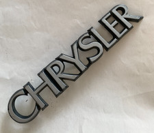 Chrysler Script Badge Emblem Car Badge Vintage Classic Plastic Used