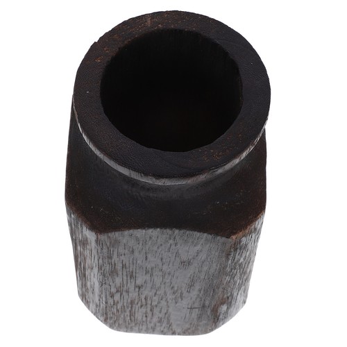 Natural wood vase tall - natural,
