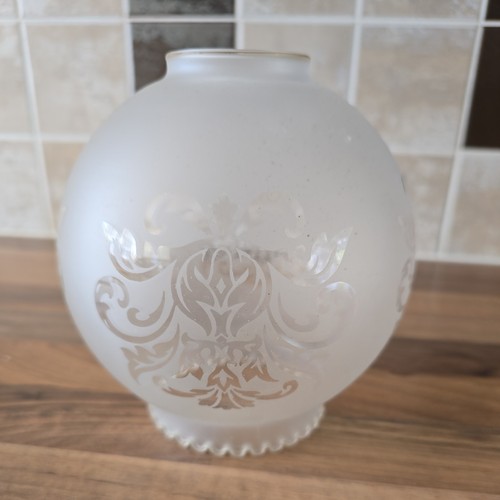 Vintage frosted glass globe - vintage,